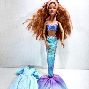 Disney Store Ariel Singing Doll The Little Mermaid Live Action Film 11'' Works!